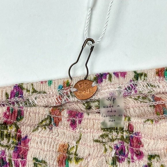 Free People Maia Convertible Bandeau Top Women S NWT Stretch Floral Crop - Picture 8 of 12